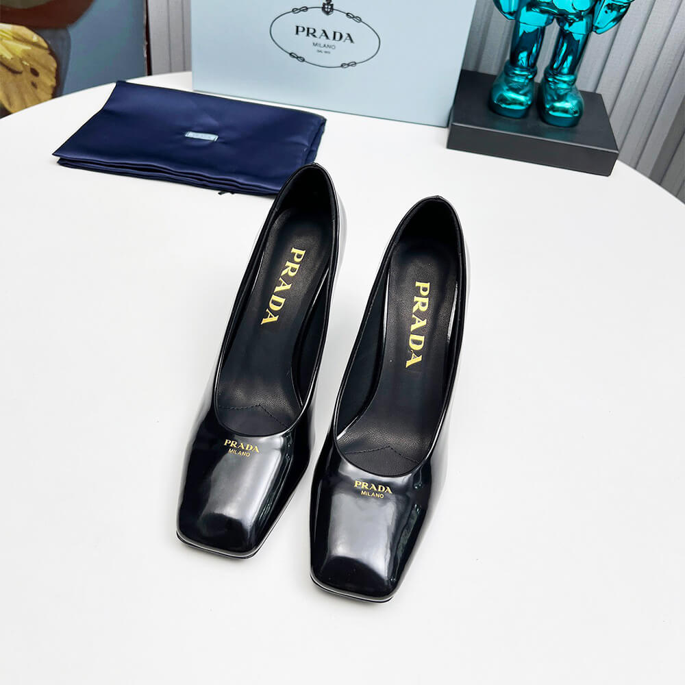 Pra*a Patent Leather Pumps 85mm