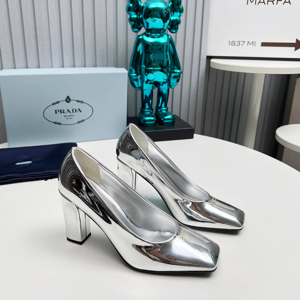 Pra*a Patent Leather Pumps 85mm