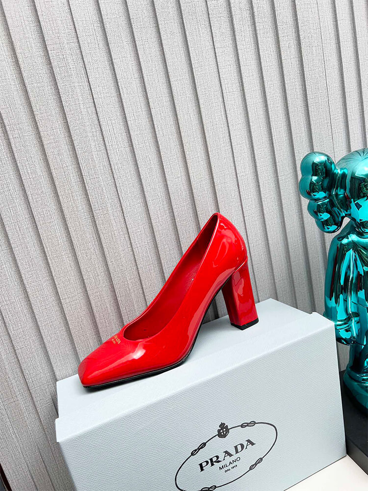 Pra*a Patent Leather Pumps 85mm