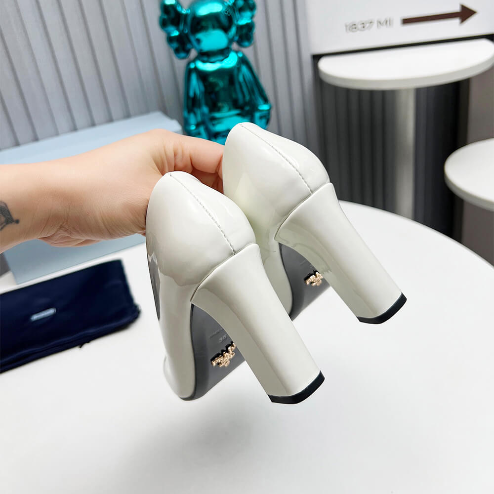 Pra*a Patent Leather Pumps 85mm