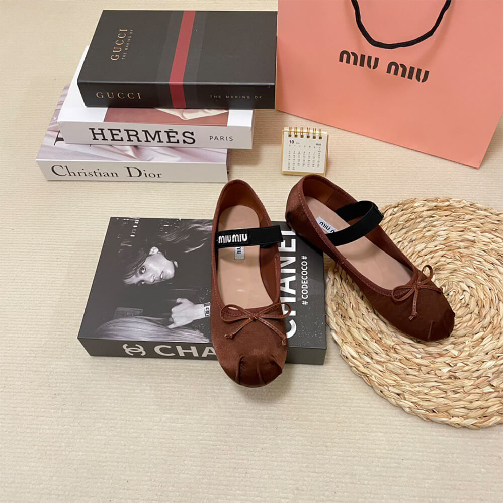 M1um1u Satin ballerinas
