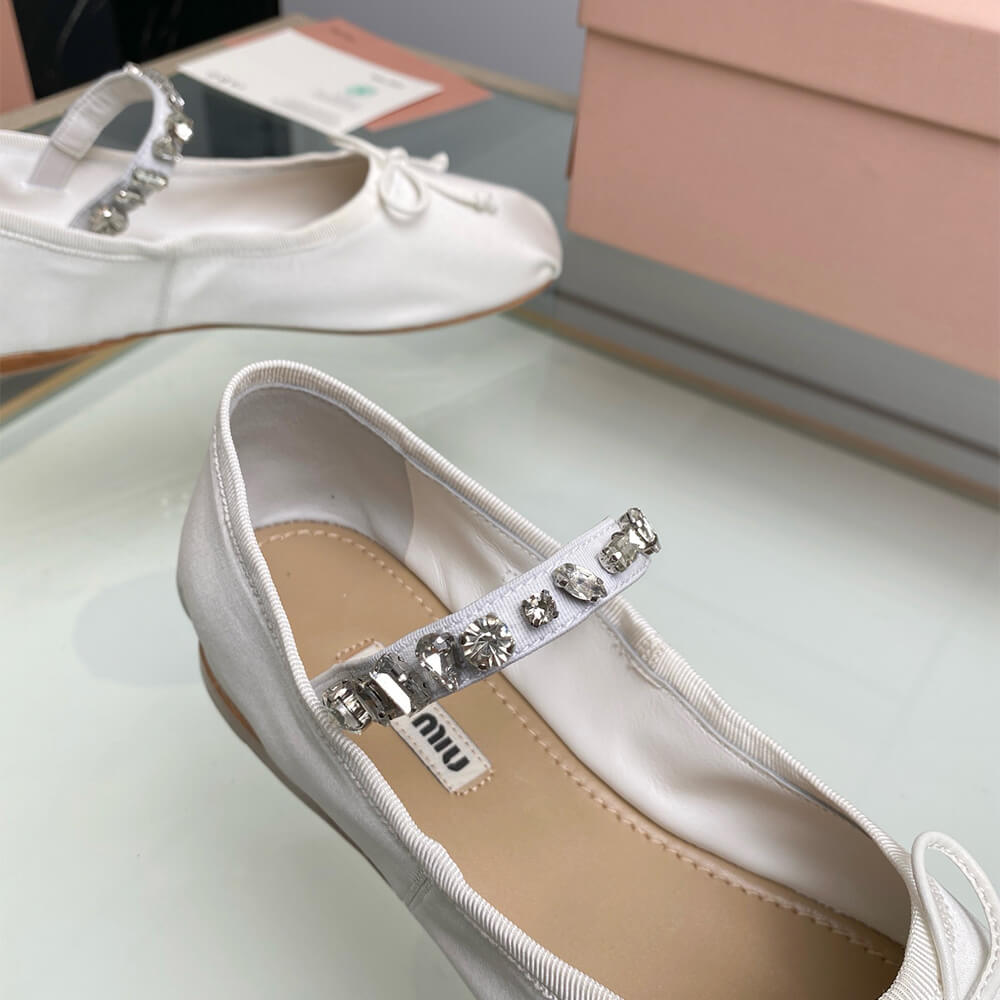 M1um1u Satin ballerinas