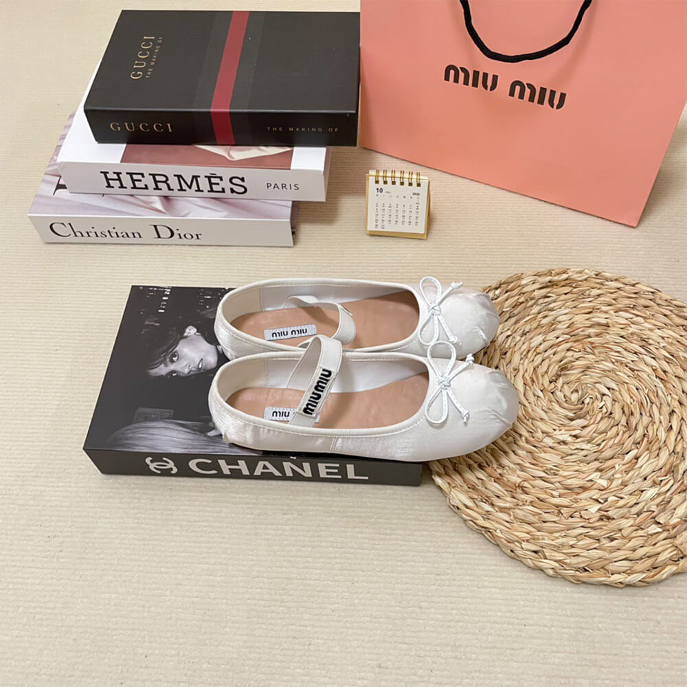 M1um1u Satin ballerinas