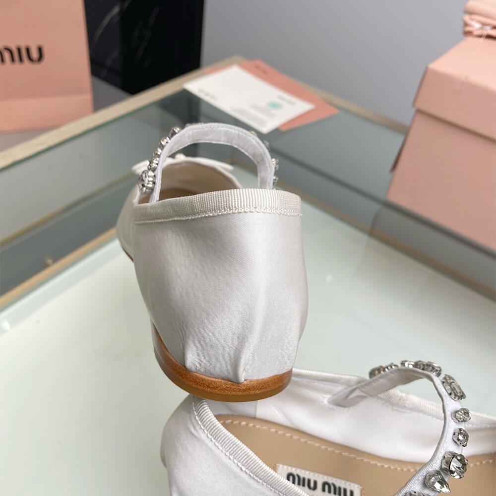 M1um1u Satin ballerinas