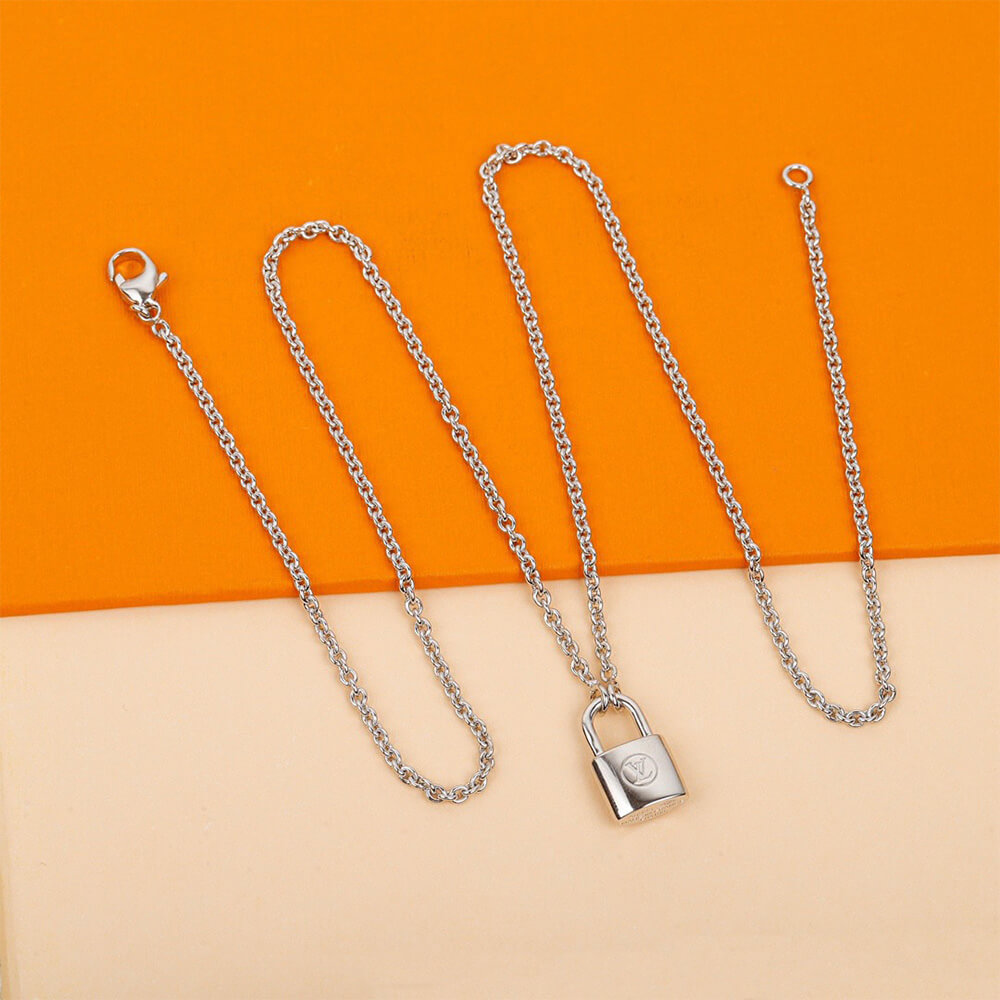 LV Silver Lockit pendant