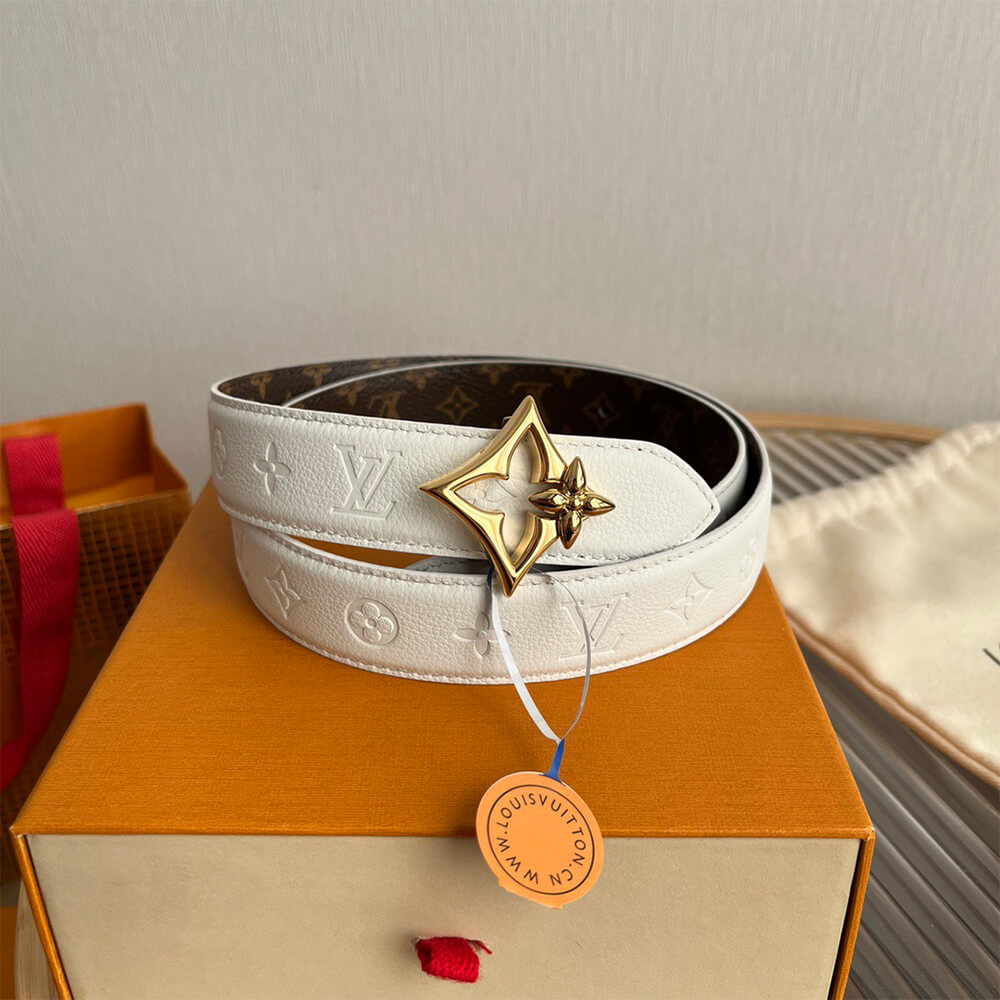 LV Flowergram 30mm Reversible Belt