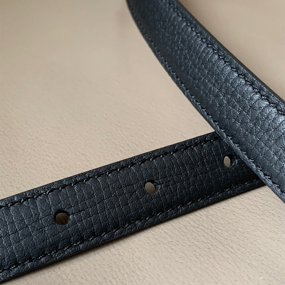 L0ew* Anagram belt in pebble grain calfskin 20mm