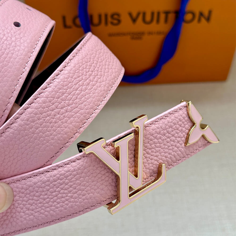 Pretty LV Enamel 30mm Reversible Belt