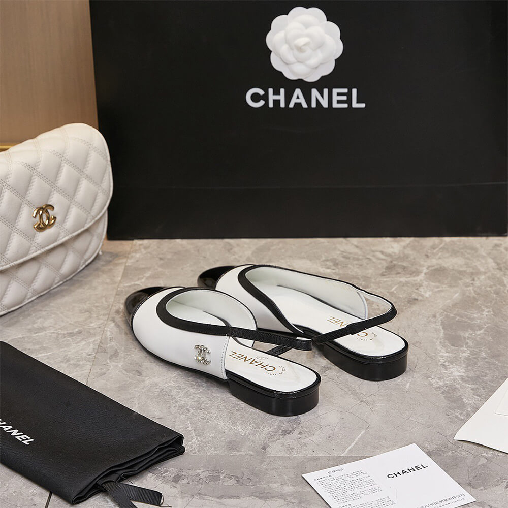 Ch**el D1am0nd Buckle Slingbacks