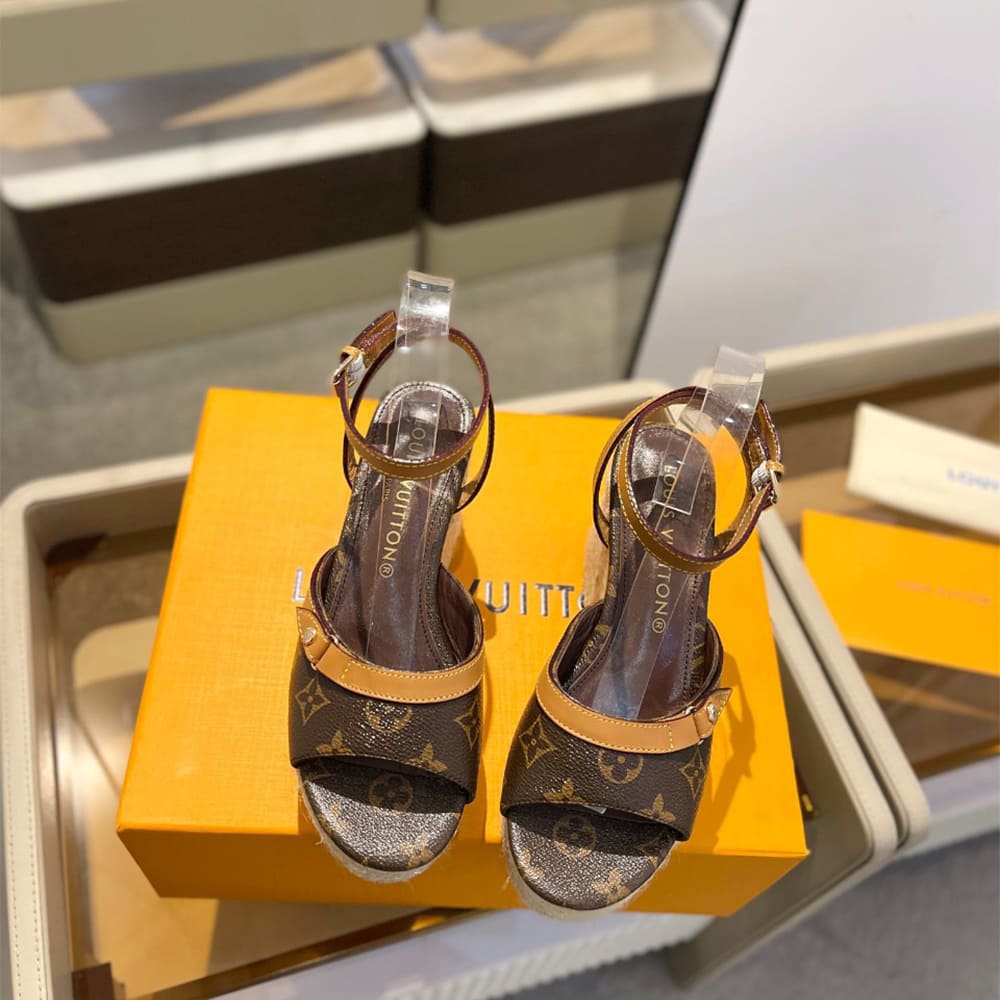 LV Helios Wedge Sandal