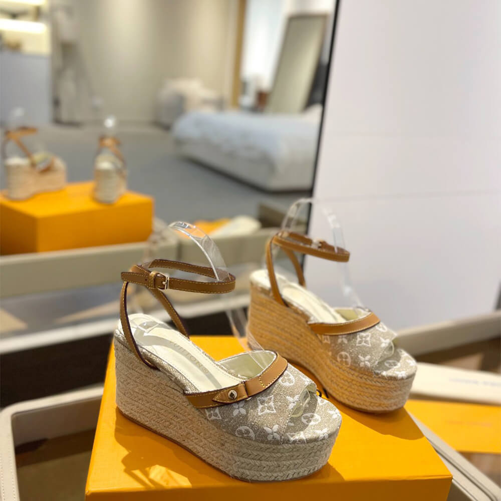 LV Helios Wedge Sandal