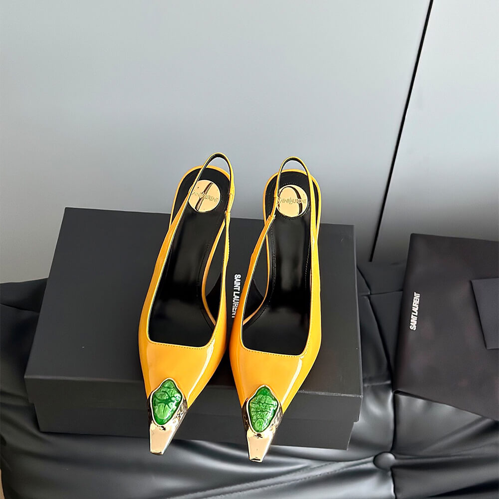 Y51 Loulou Slingback Pumps in Patent Leather