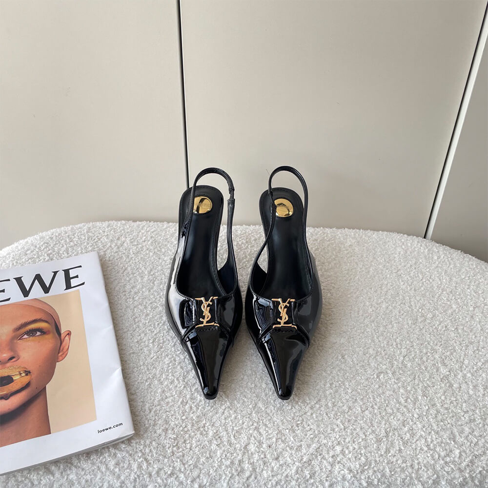 Y51 Babylone Breteuil Slingback Pumps in Patent Leather