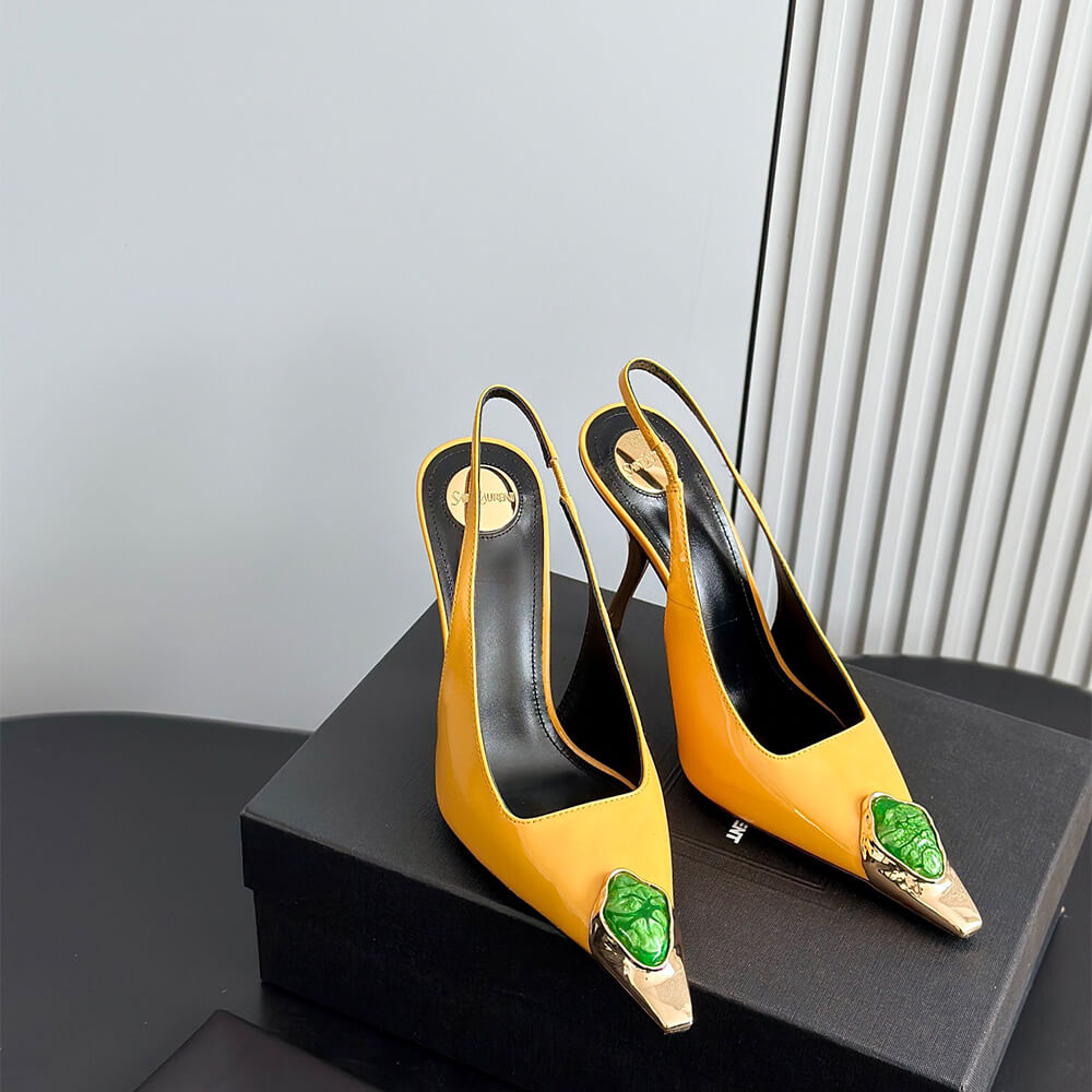 Y51 Loulou Slingback Pumps in Patent Leather