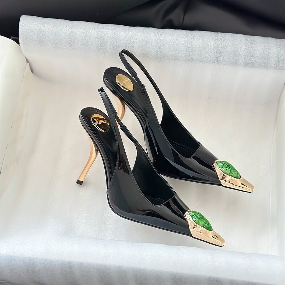 Y51 Loulou Slingback Pumps in Patent Leather
