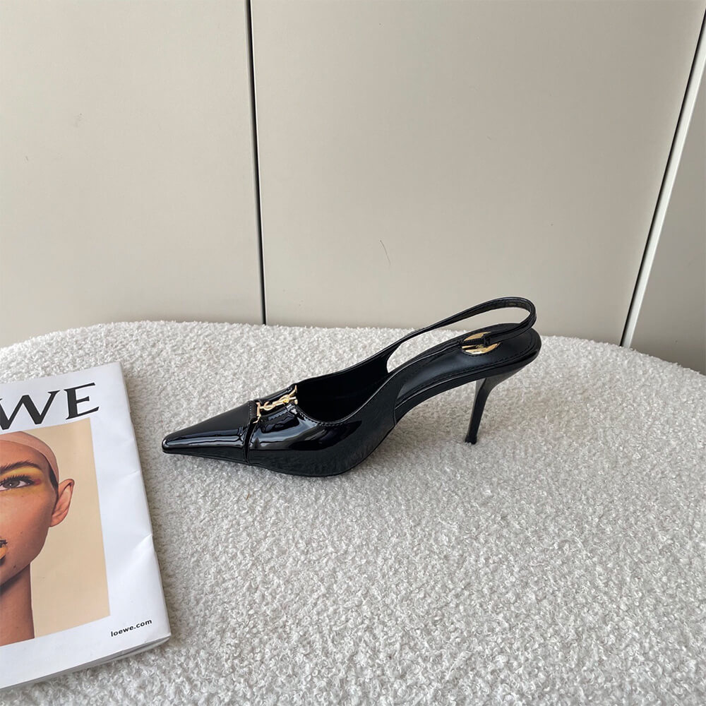 Y51 Babylone Breteuil Slingback Pumps in Patent Leather