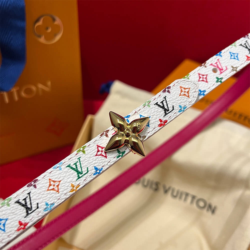 LV x TM Mini Flowergram 15mm Reversible Belt