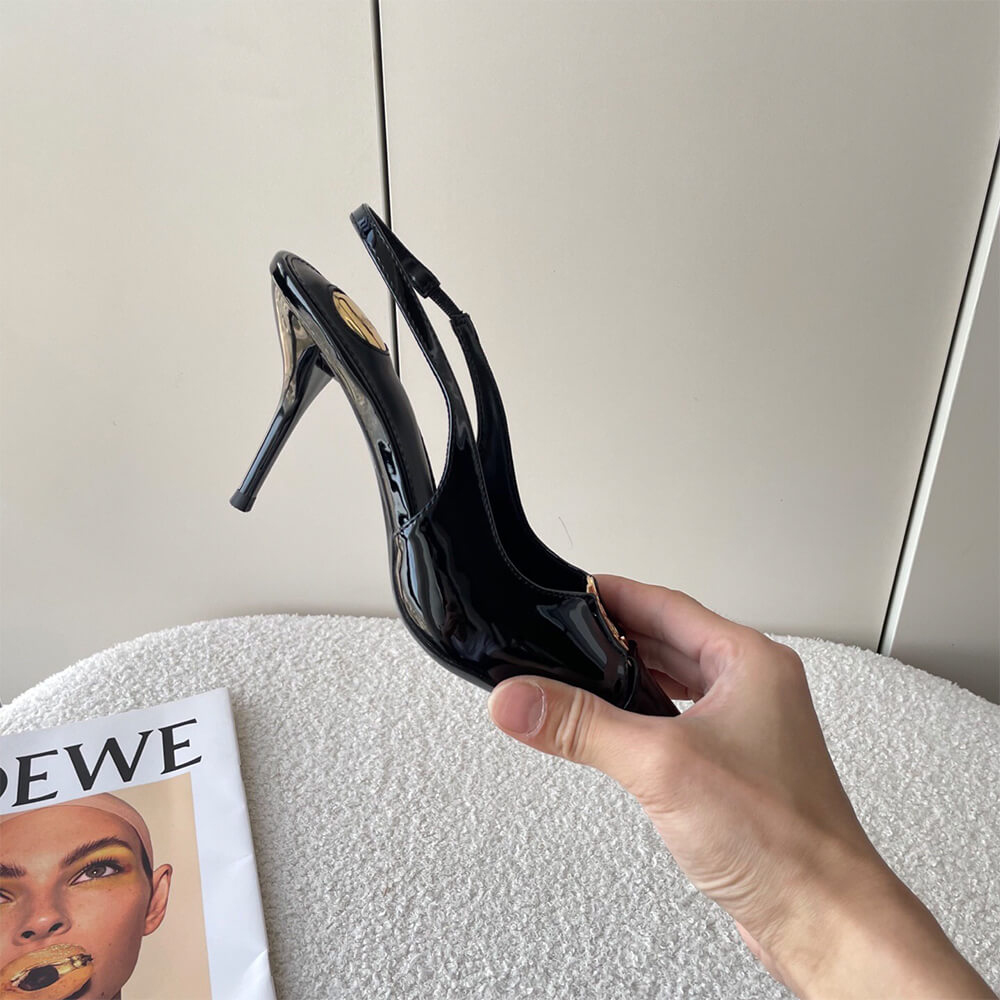 Y51 Babylone Breteuil Slingback Pumps in Patent Leather