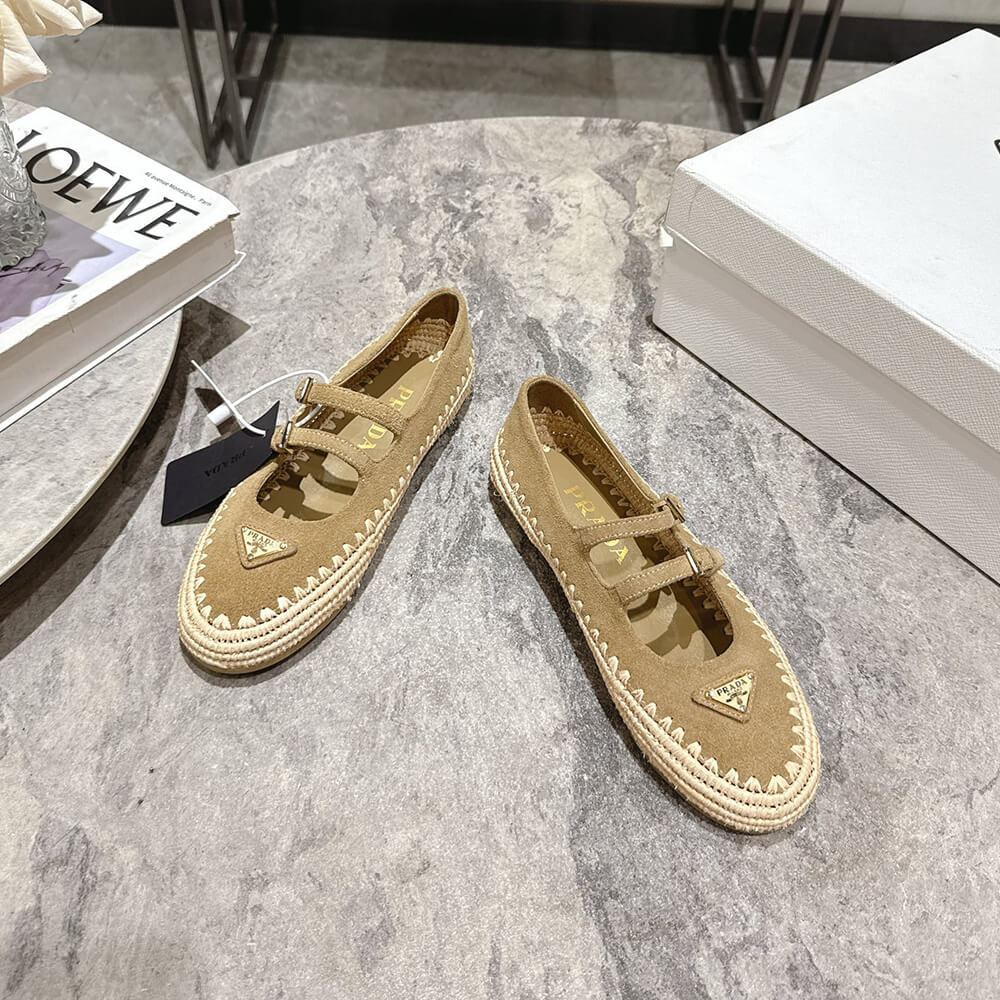 Pra*a Suede ballerinas