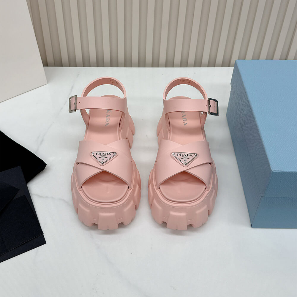 Pra*a Monolith rubber sandals