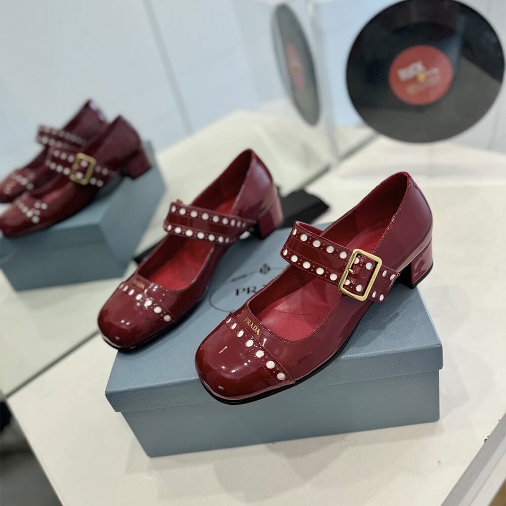 Pra*a Patent leather Mary Jane pumps