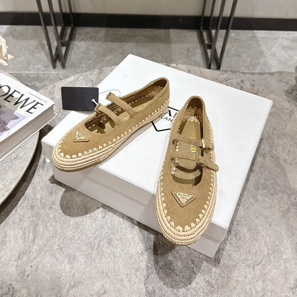 Pra*a Suede ballerinas