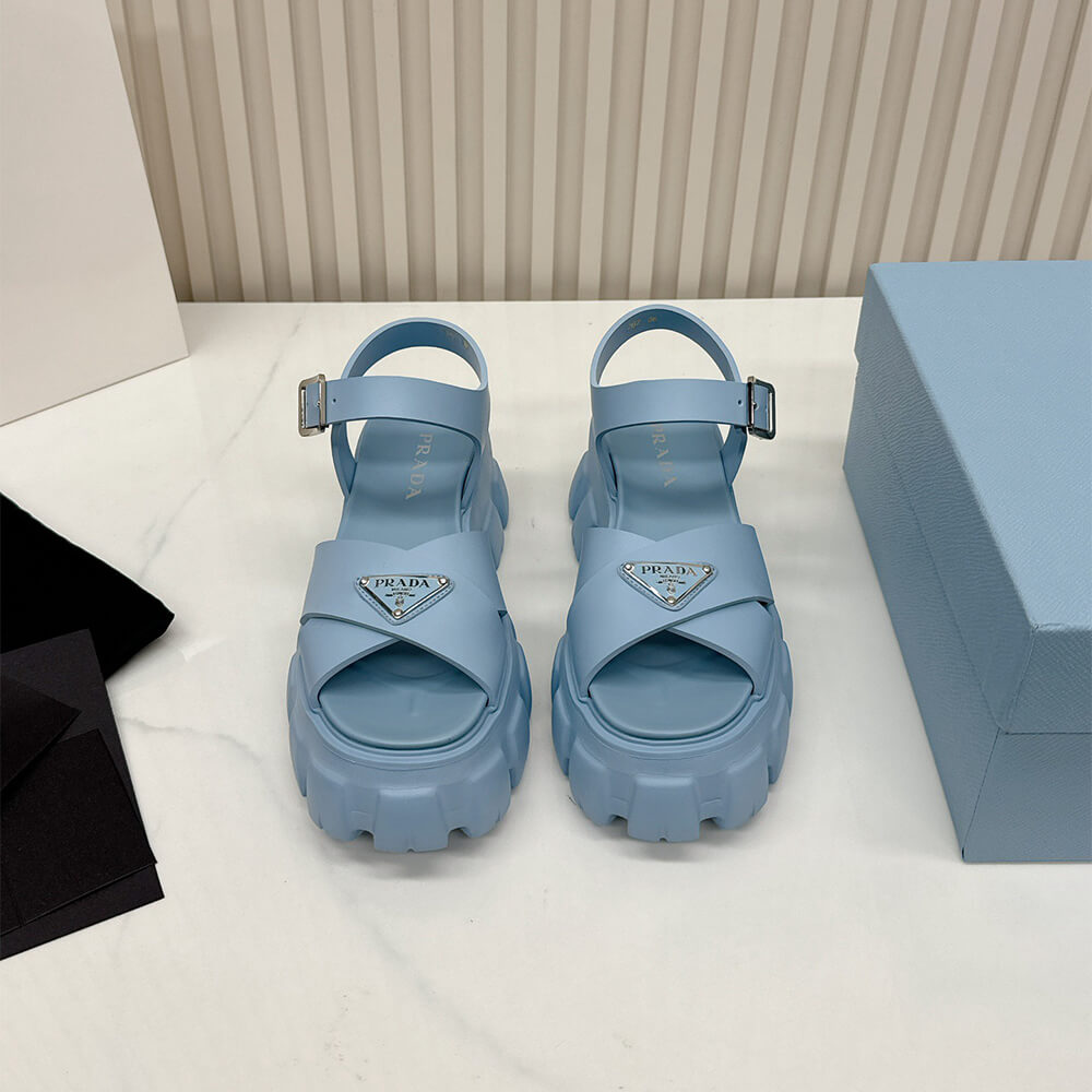 Pra*a Monolith rubber sandals