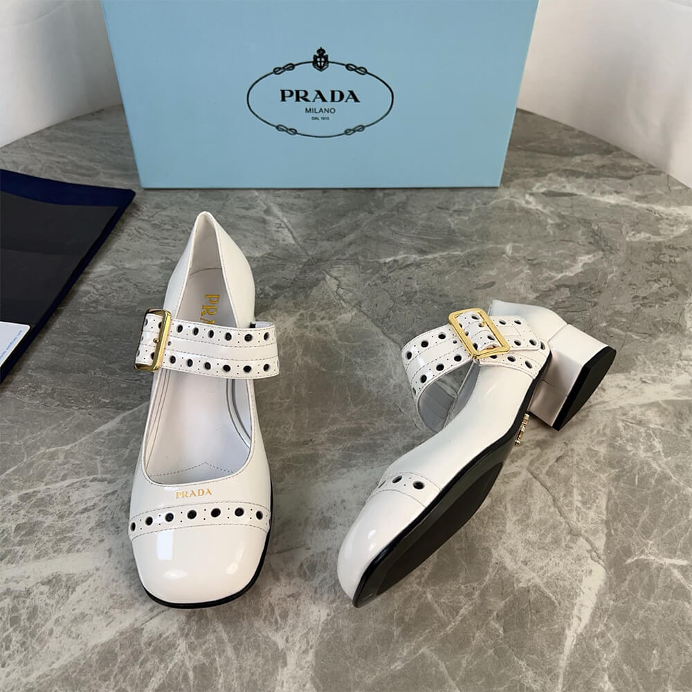 Pra*a Patent leather Mary Jane pumps
