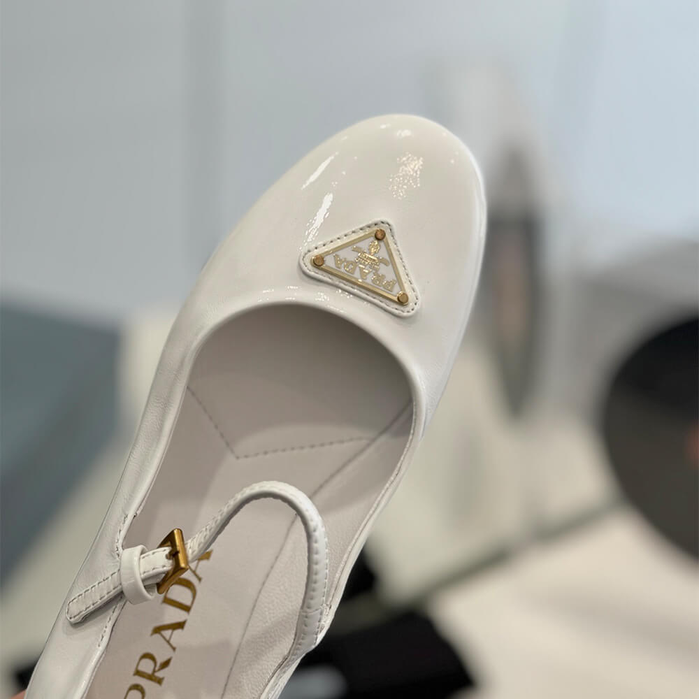Pra*a Nappa leather ballerinas