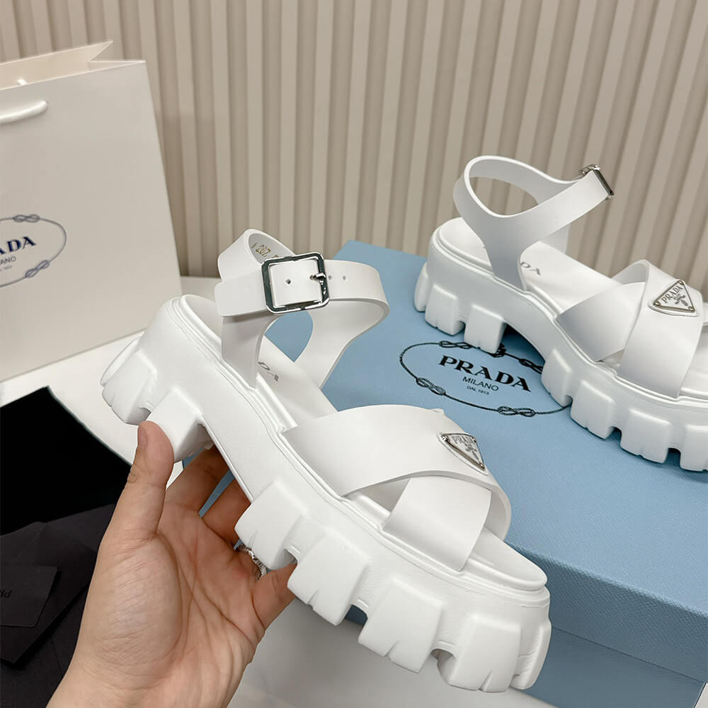 Pra*a Monolith rubber sandals