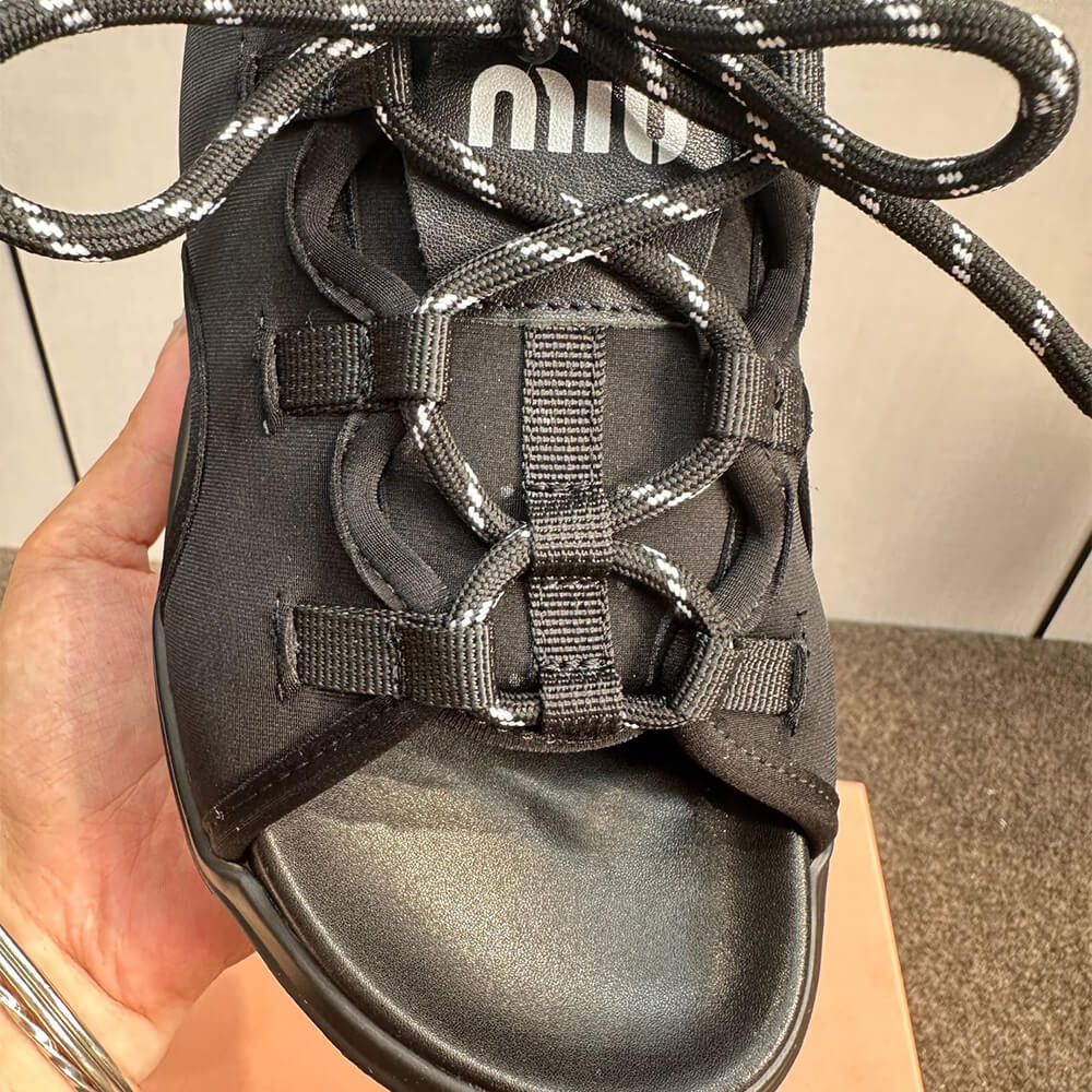 M1um1u Chunky neoprene sandals
