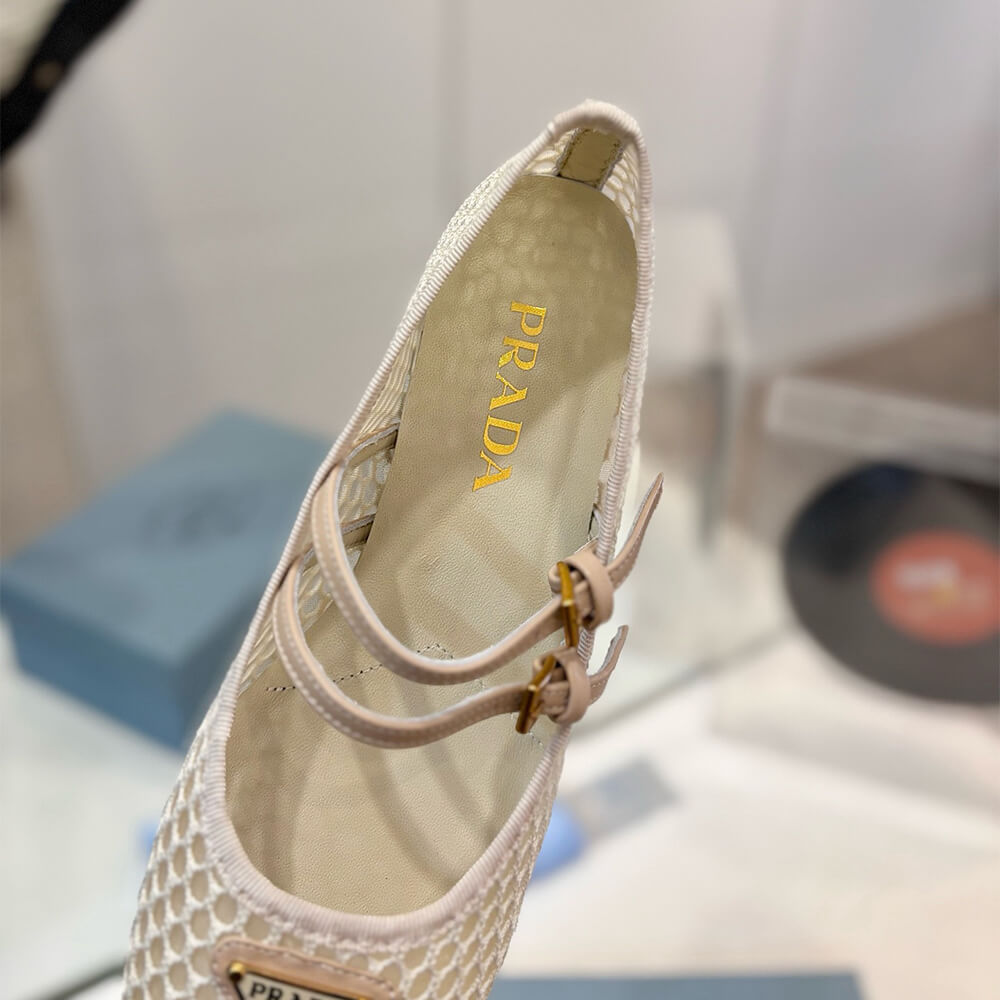 Pra*a Mesh fabric ballerinas