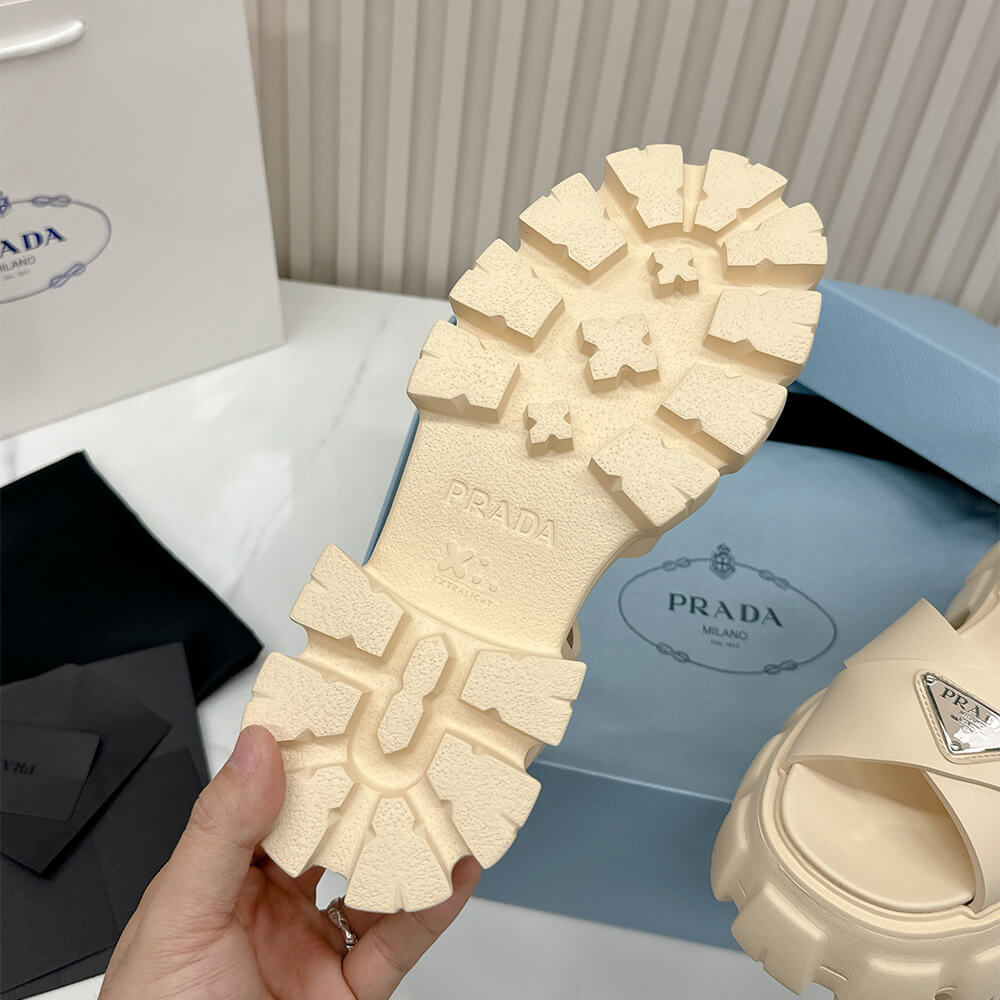Pra*a Monolith rubber sandals