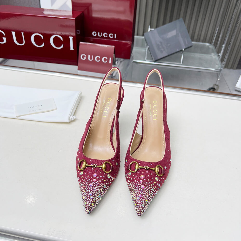 Gvc*1 Women’s slingback pump with crystal Horsebit