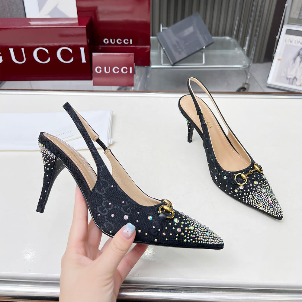 Gvc*1 Women’s slingback pump with crystal Horsebit