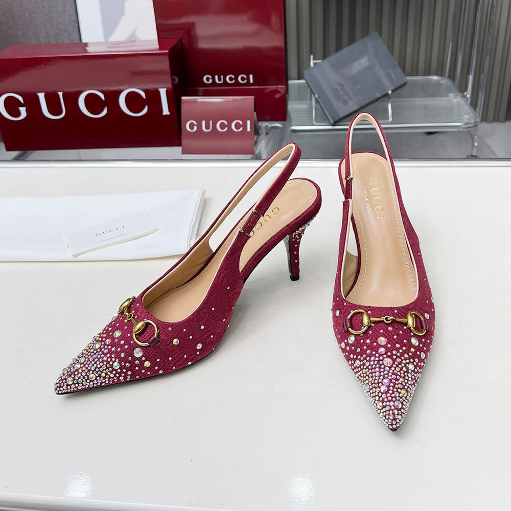 Gvc*1 Women’s slingback pump with crystal Horsebit