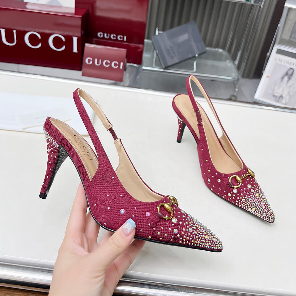 Gvc*1 Women’s slingback pump with crystal Horsebit