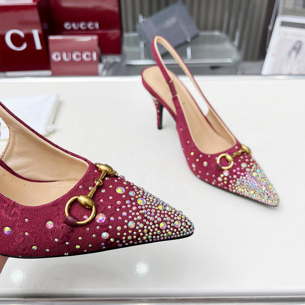 Gvc*1 Women’s slingback pump with crystal Horsebit