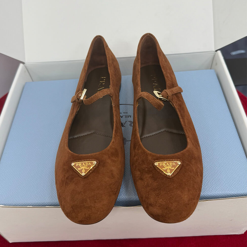 Pra*a Suede ballerinas