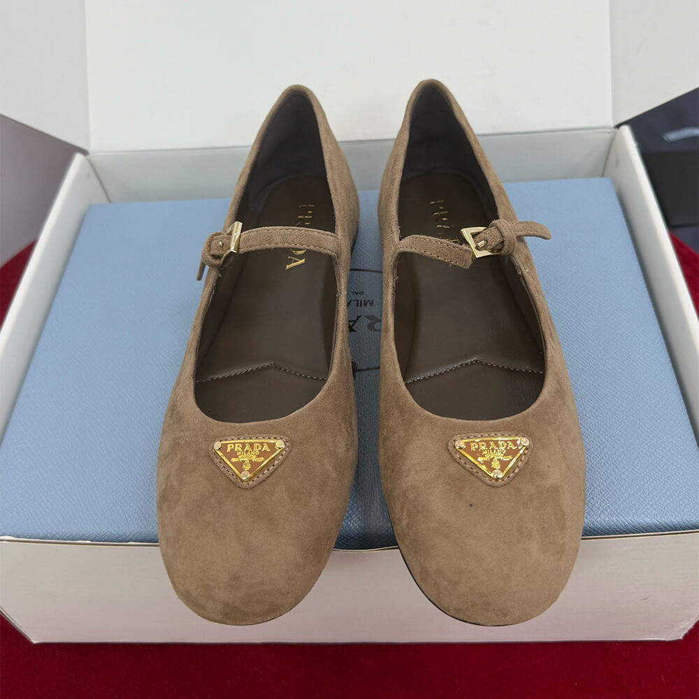 Pra*a Suede ballerinas