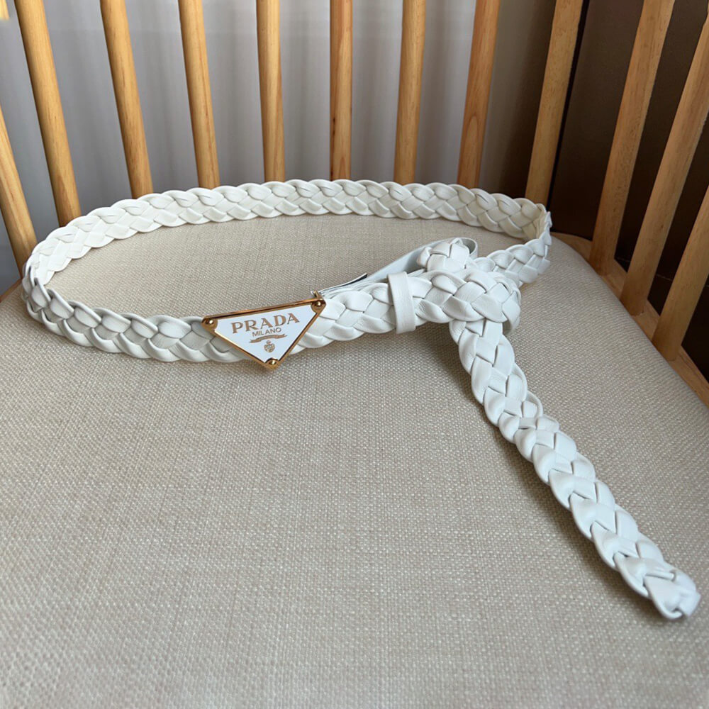 Pra*a Nappa leather belt