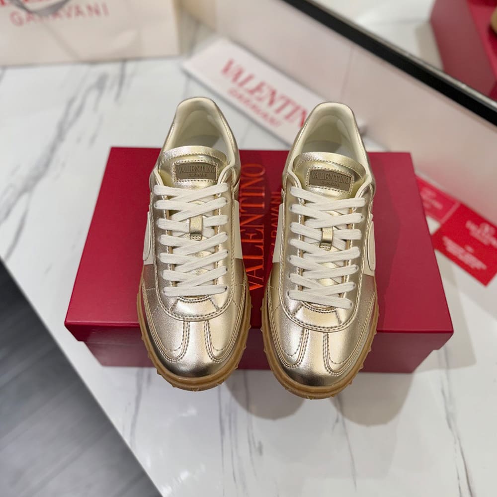 Va1e*ntin0 Women’s UPVILLAGE calfskin sneakers