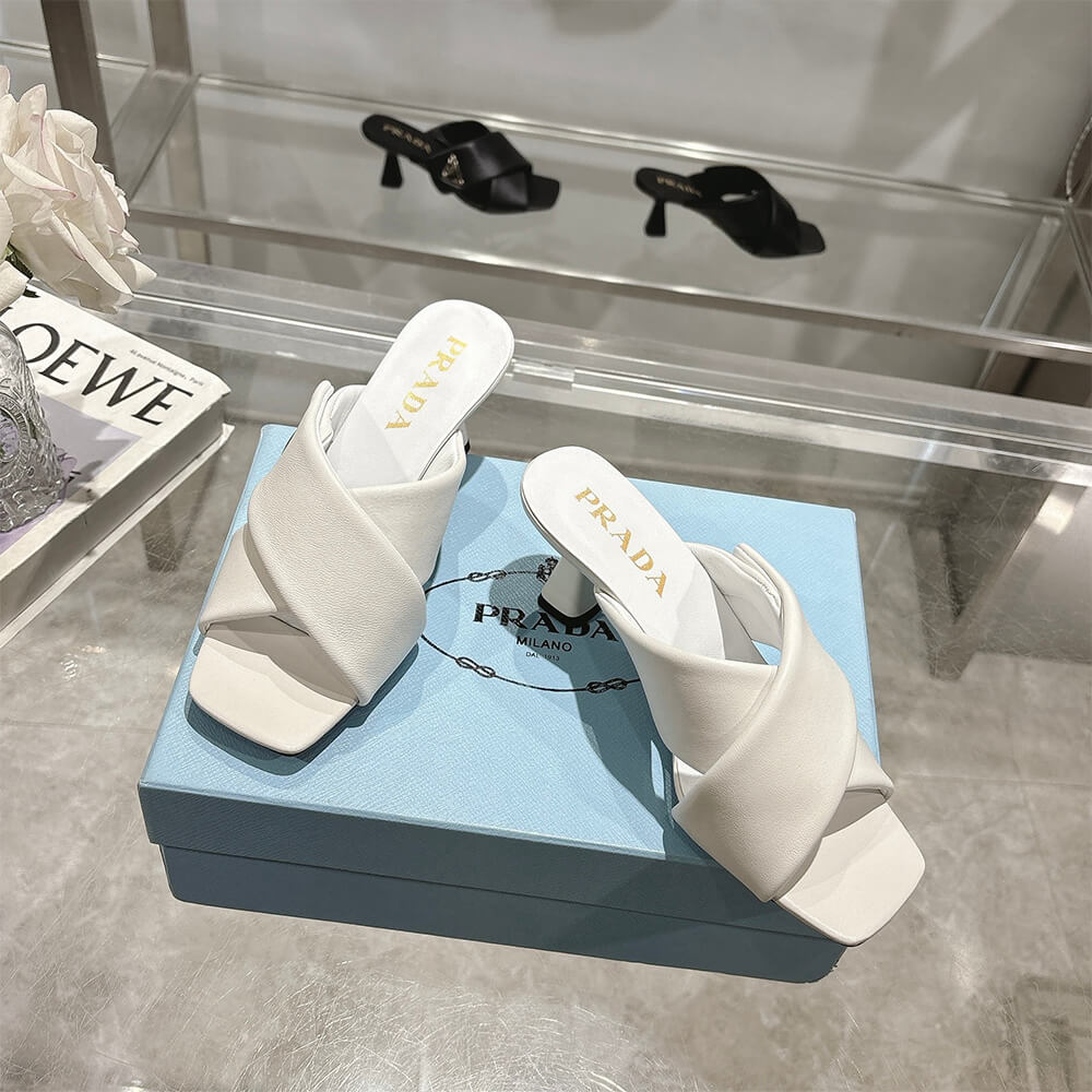 Pra*a Padded nappa leather sandals