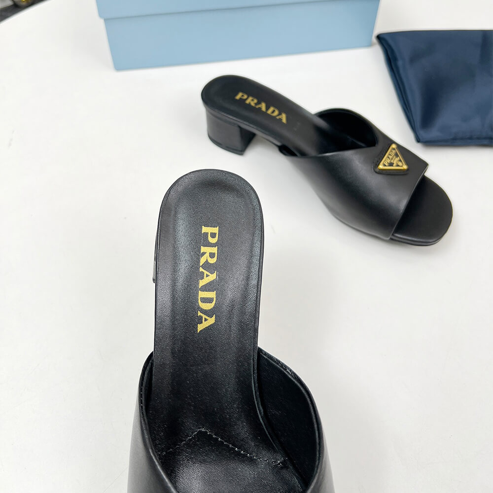 Pra*a Padded nappa leather sandals