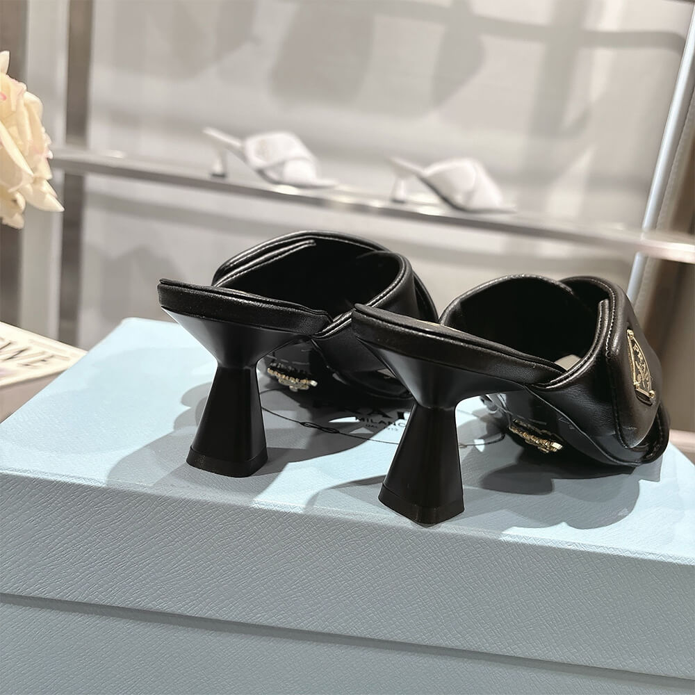 Pra*a Padded nappa leather sandals