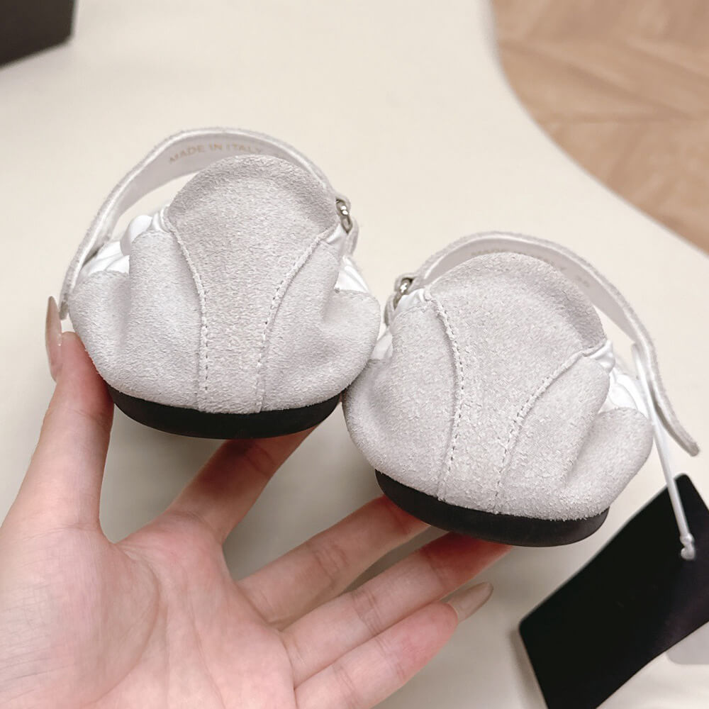 Pra*a Re-Nylon and suede ballet flats