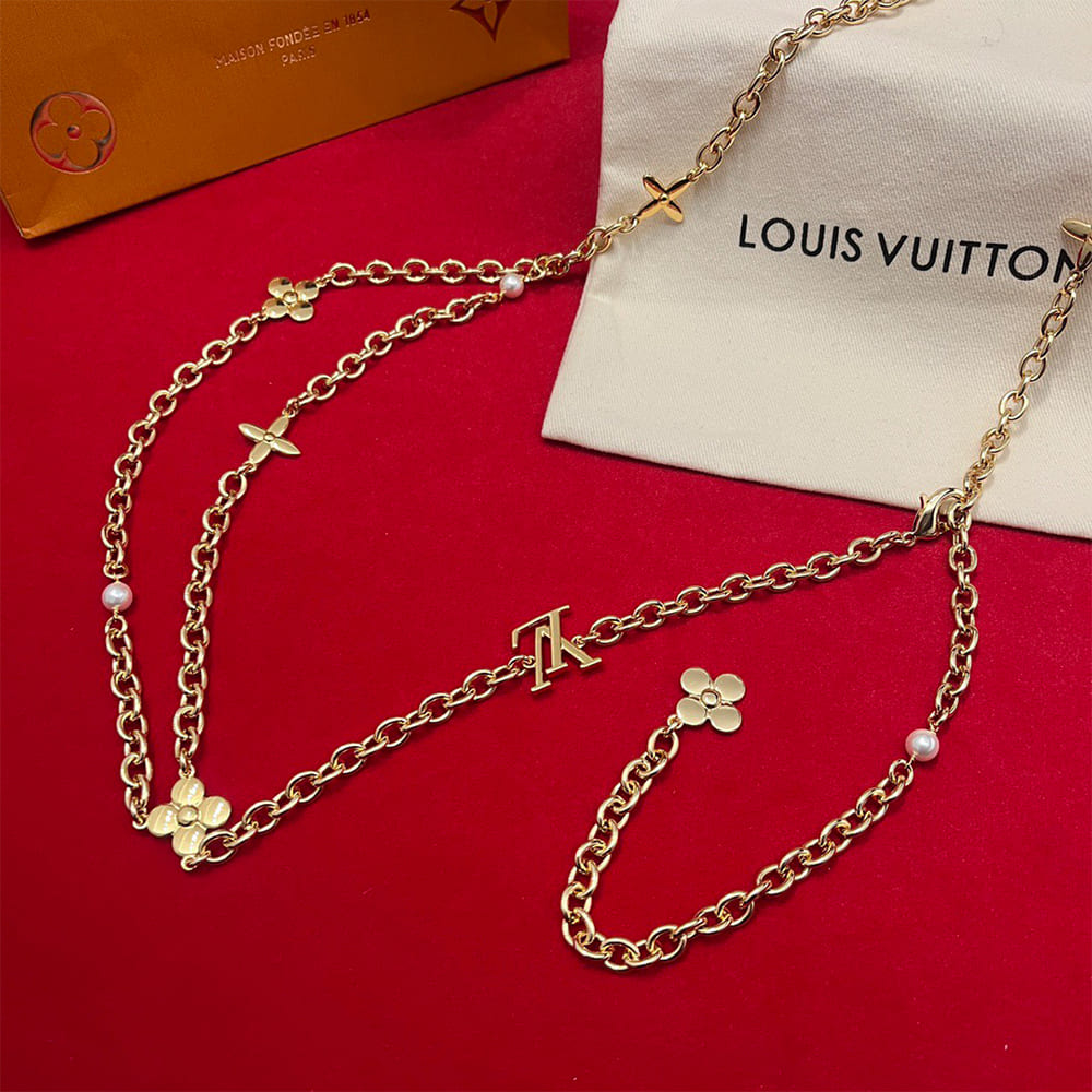 LV Chain Pearl Belt