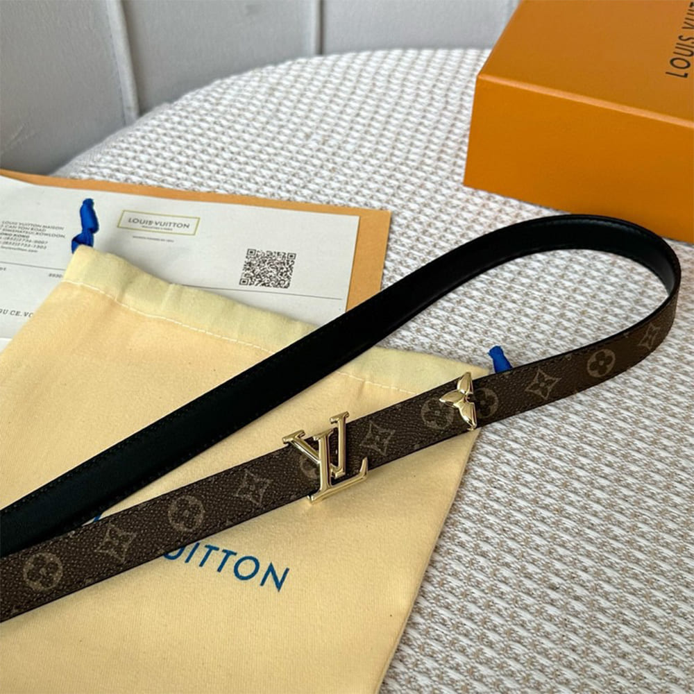 Pretty LV 20mm reversible leather belt