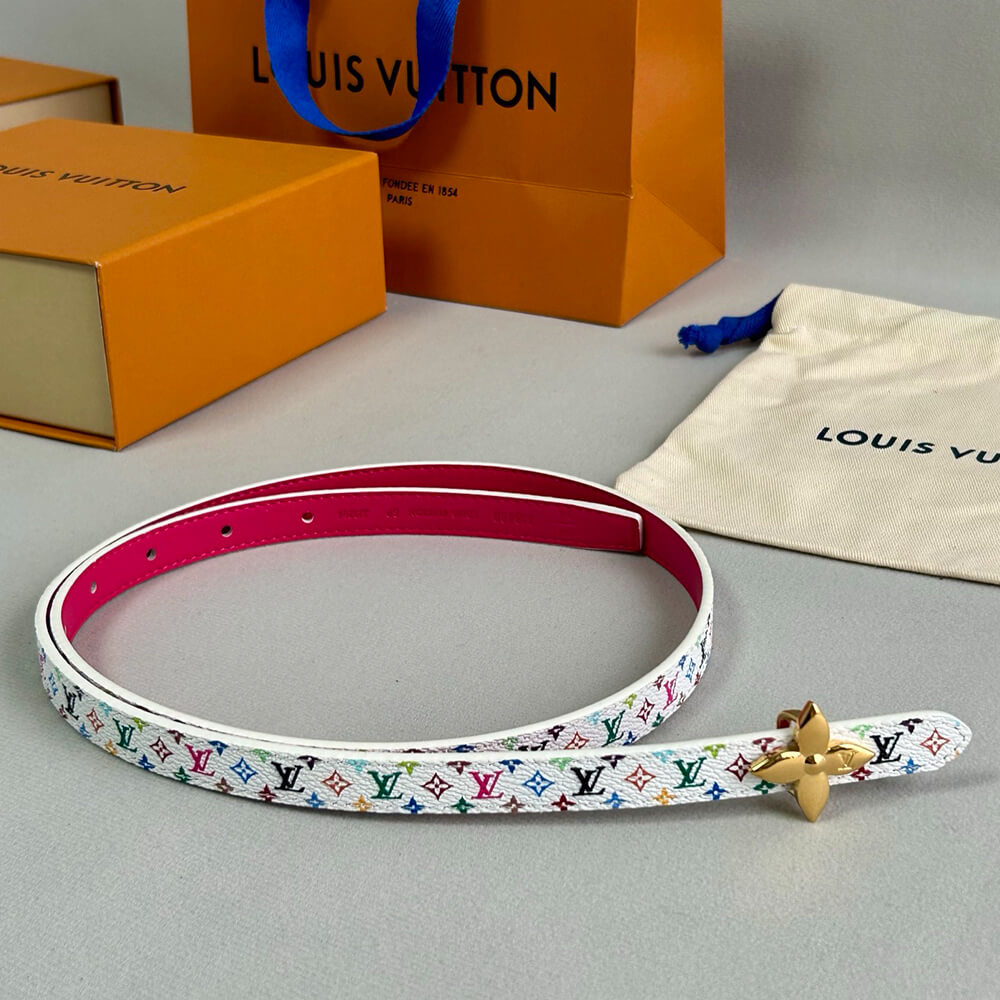 LV x TM Mini Flowergram 15mm Reversible Belt(High-end Grade)