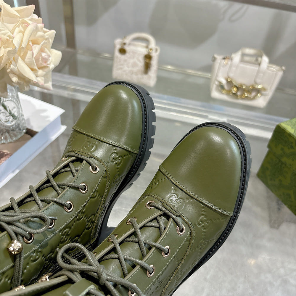 Gvc*1 Women’s lace-up ankle boot with GG